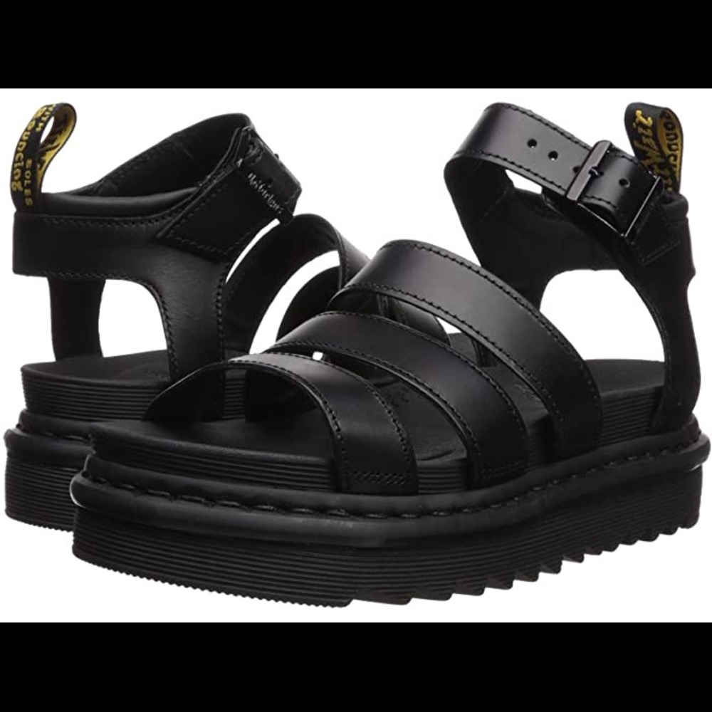 Dr. Martens Black Blaire Brando Sandals eu 41